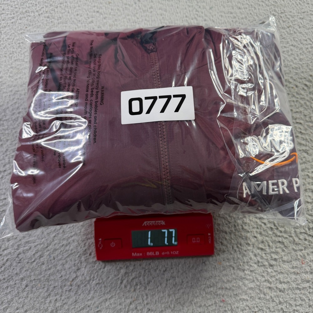 NWT Amazon AWS AMER PSA Windbreaker Hooded Full Zip Jacket Maroon Mens Size XL - Picture 11 of 11